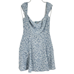 Reformation Floral Blue Tanis Dress Size 0