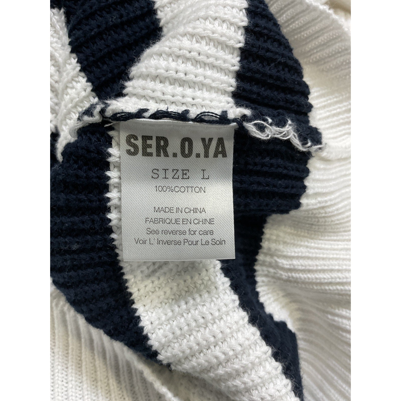 Ser.O.Ya 'Devin' White Sweater Size M