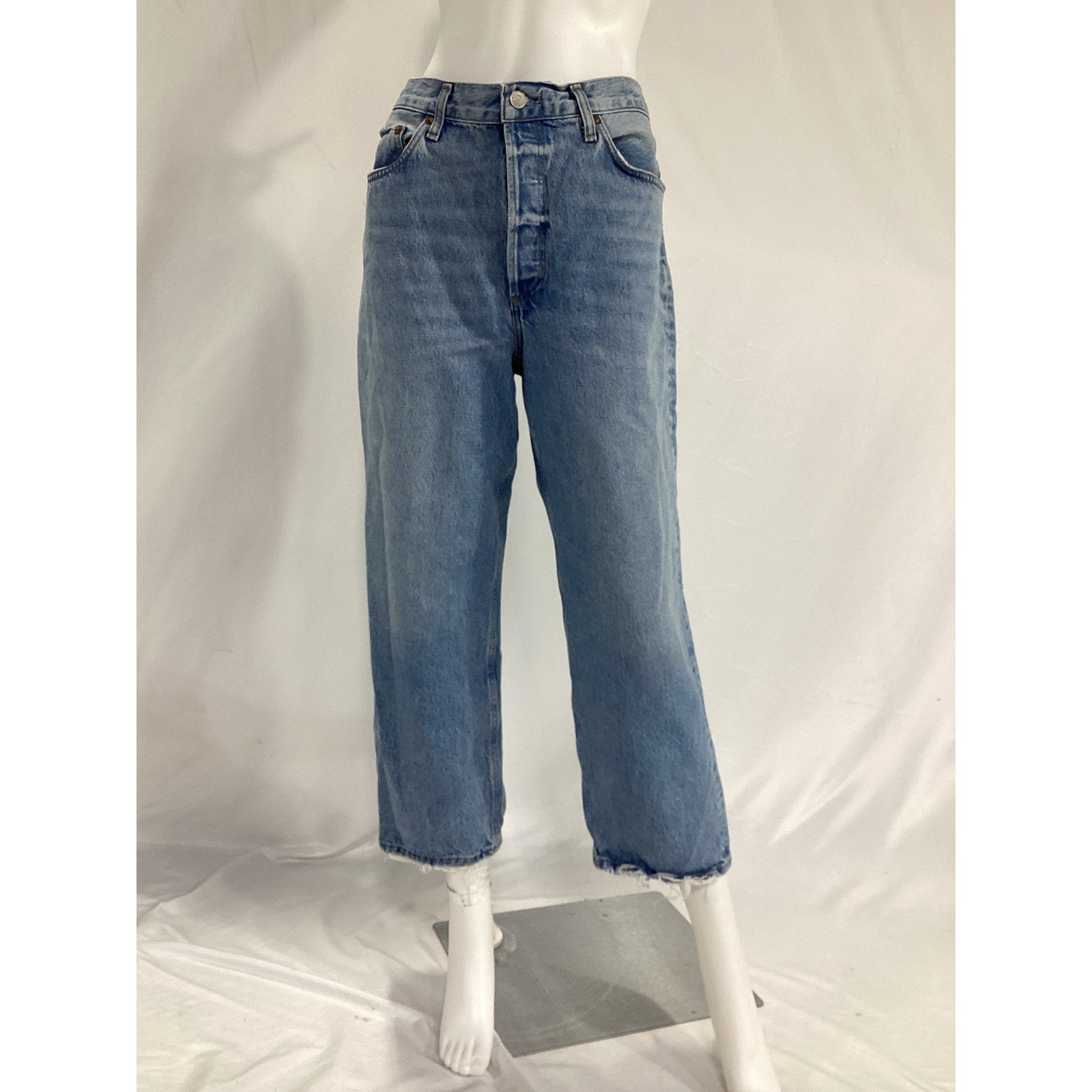 Agolde '90s' Blue Crop Denim Jeans Size 31