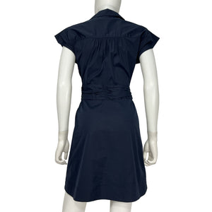 Veronica Beard Crossover Blue Nagano Shirtdress Size 2