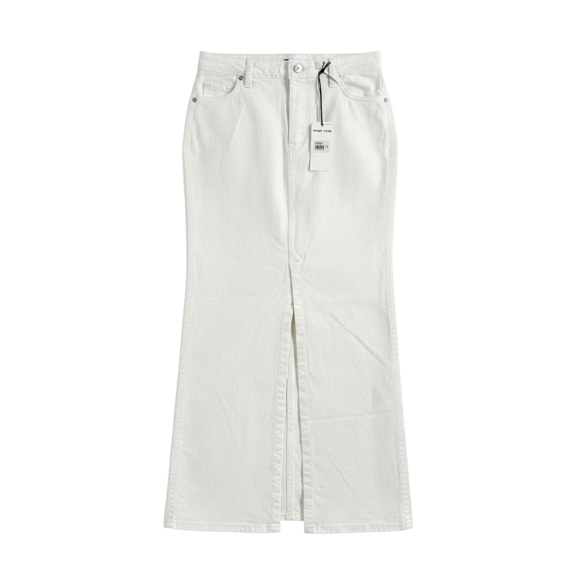 Staud Denim White Wrangler Maxi Skirt Size 25