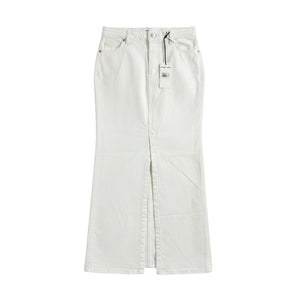 Staud Denim White Wrangler Maxi Skirt Size 25