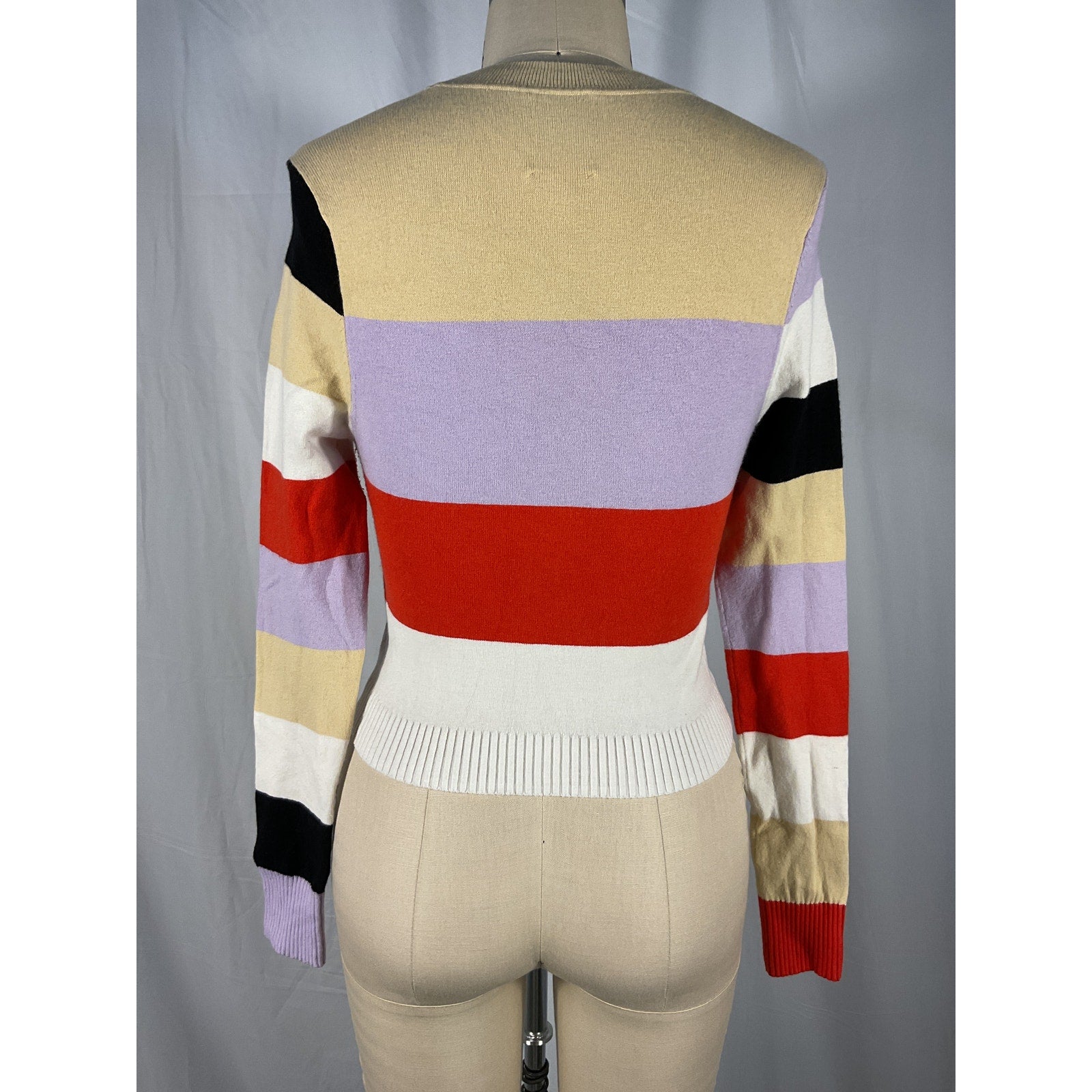 Joostricot Colorblock Red Blouse Size S