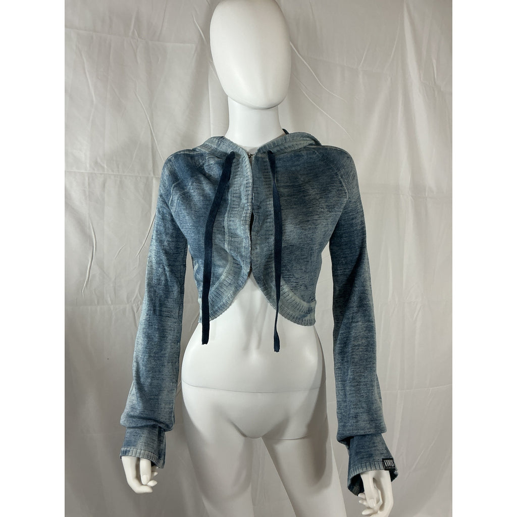 Knwls 'Enyo' Blue Cotton Long Sleeve Cardigan Size XS - NWT