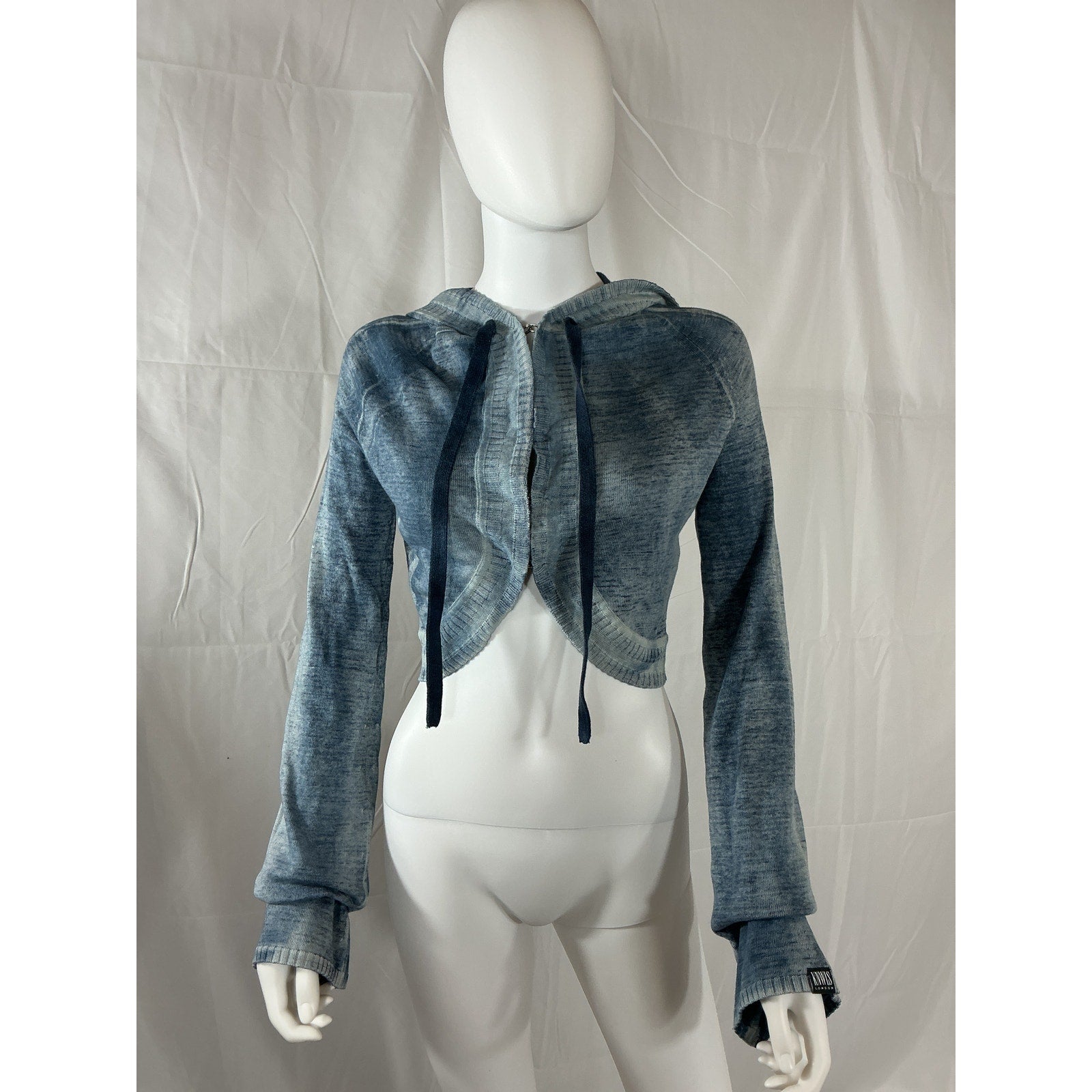 Knwls 'Enyo' Blue Cotton Long Sleeve Cardigan Size XS - NWT