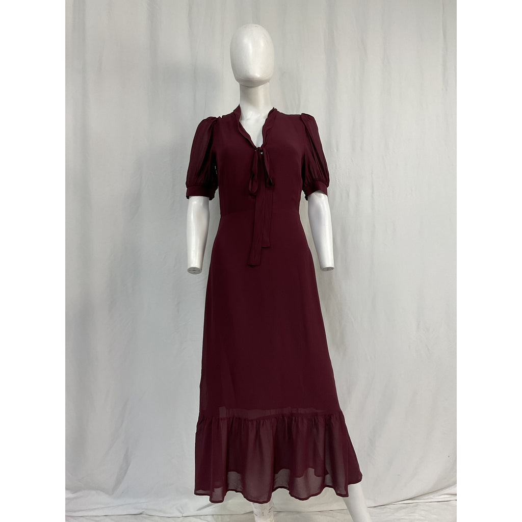 Reformation 'Reeds' Purple Viscose Dress Size 4