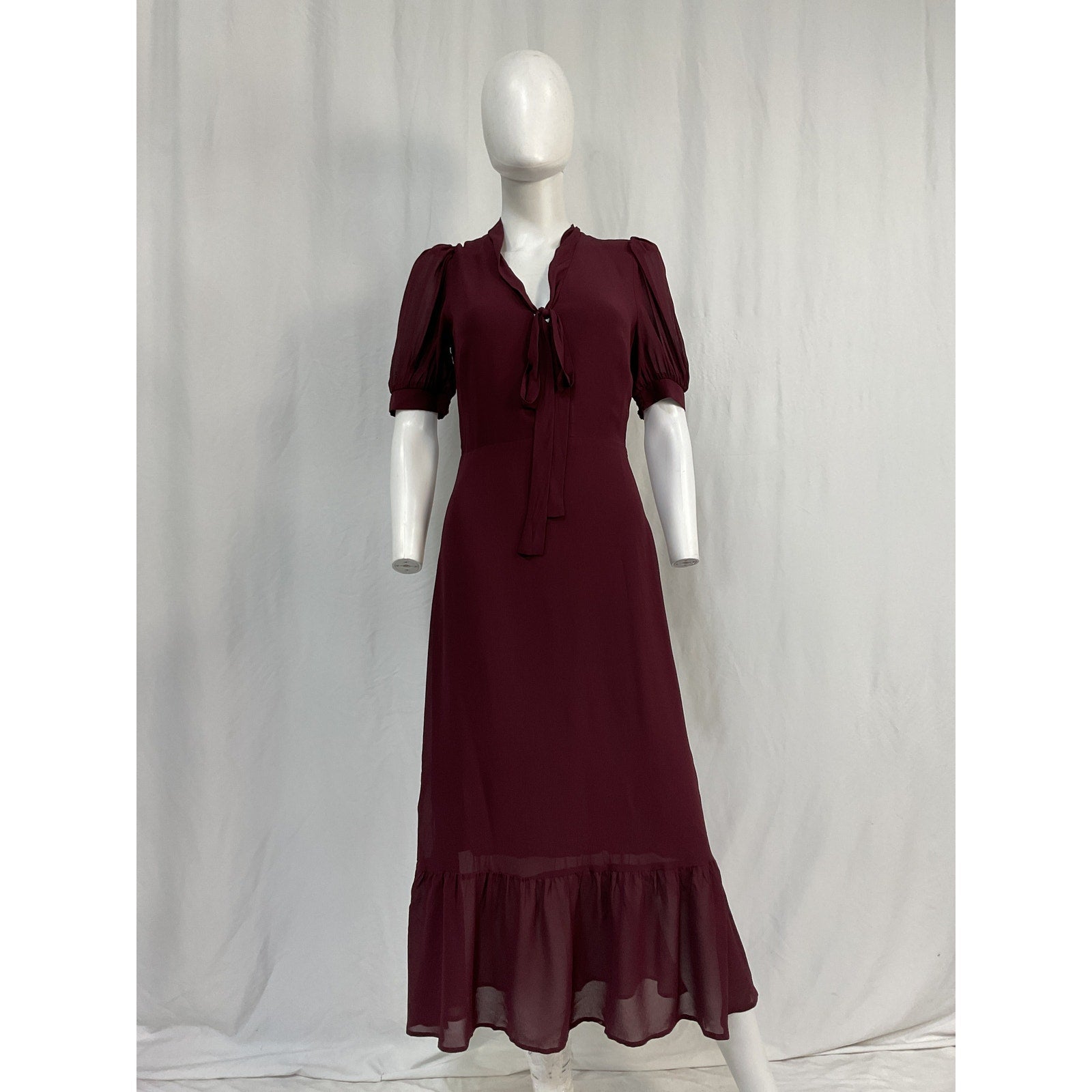 Reformation 'Reeds' Purple Viscose Dress Size 4