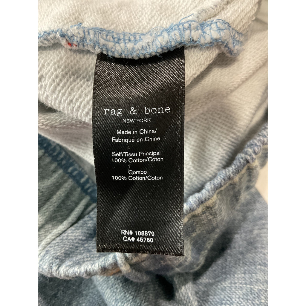 Rag & Bone 'Miramar' Blue Cotton Faux Jeans Joggers Size XS
