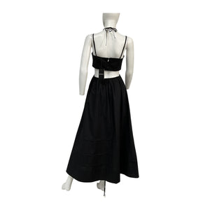 Nicholas Cutout Black Baylee Maxi Dress Size 4 NWT