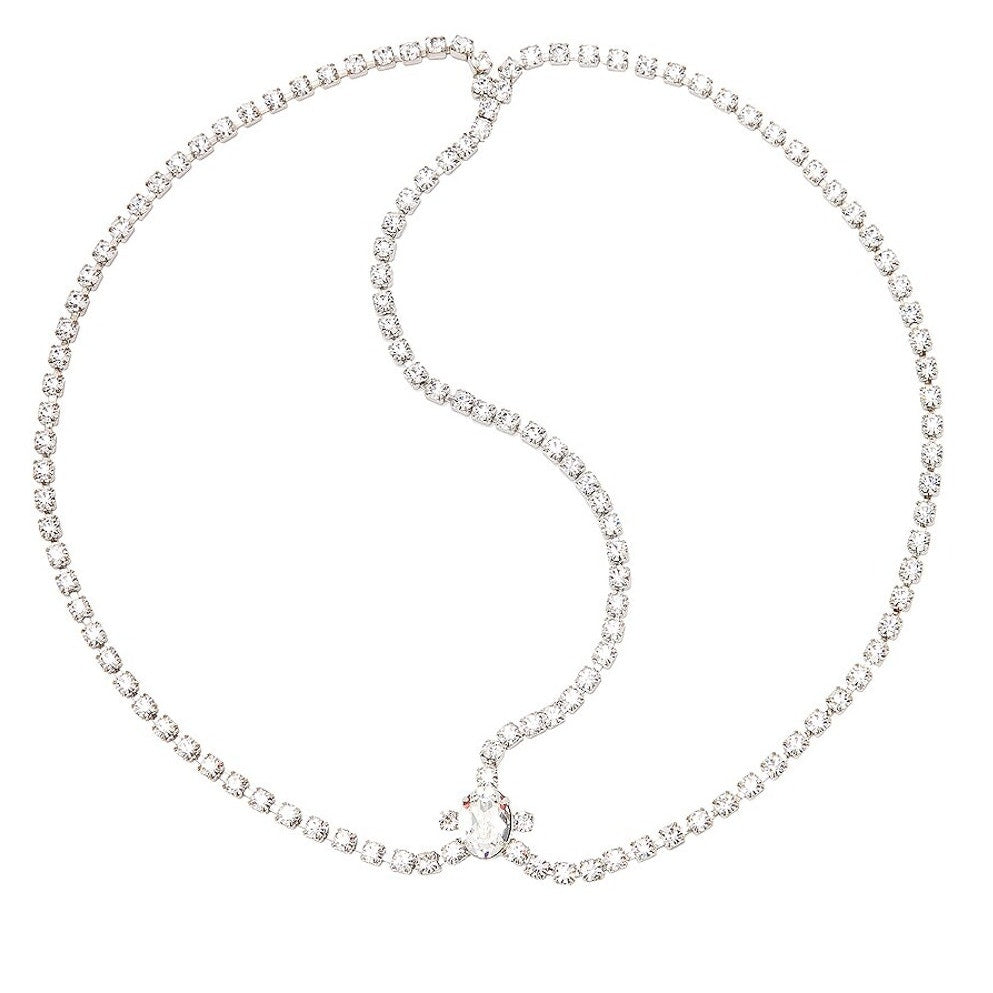 Jennifer Behr Sparkling Silver Alice Necklace