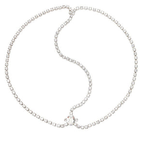 Jennifer Behr Sparkling Silver Alice Necklace