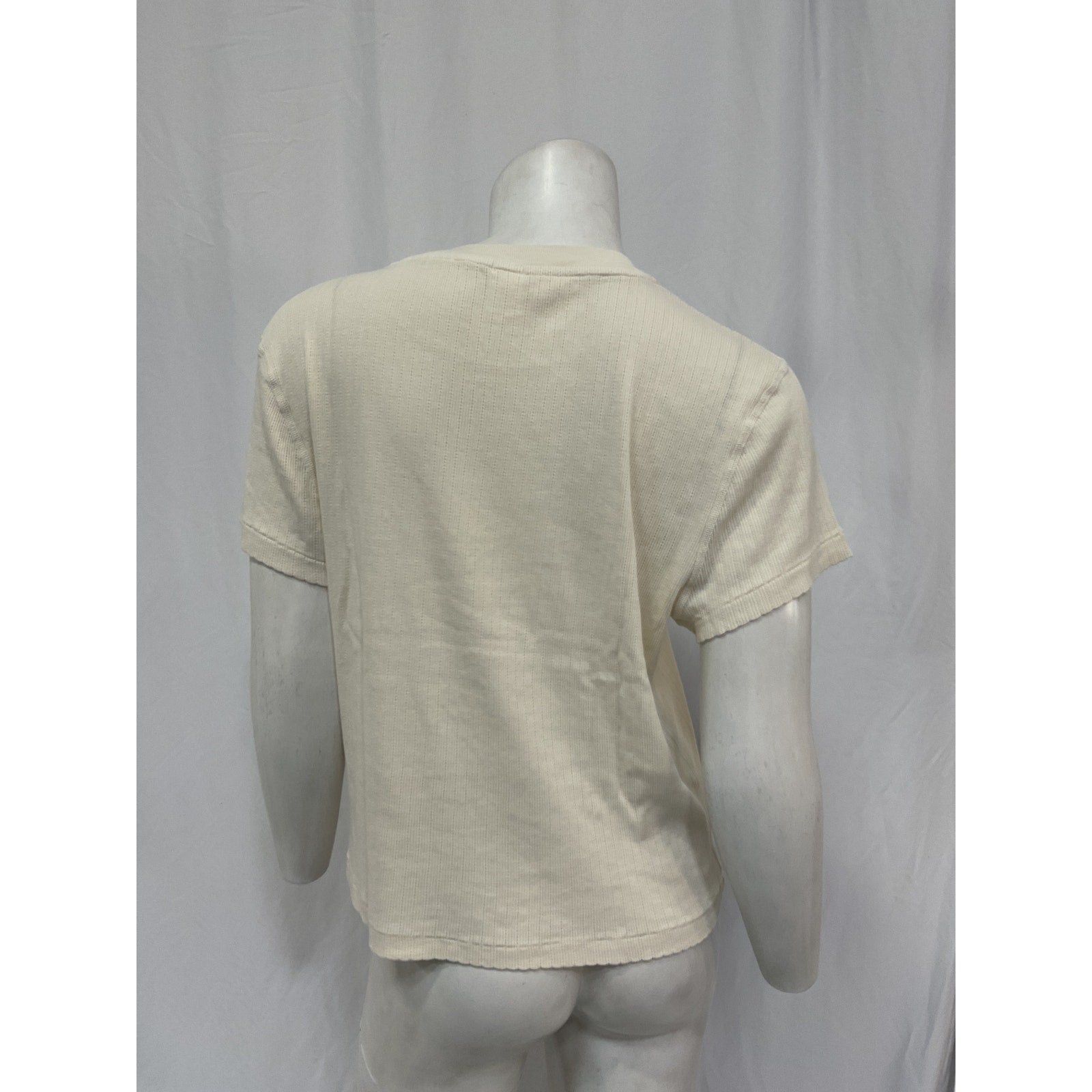 Re/Done '90S' Vintage White Cotton Baby Tee Size XL