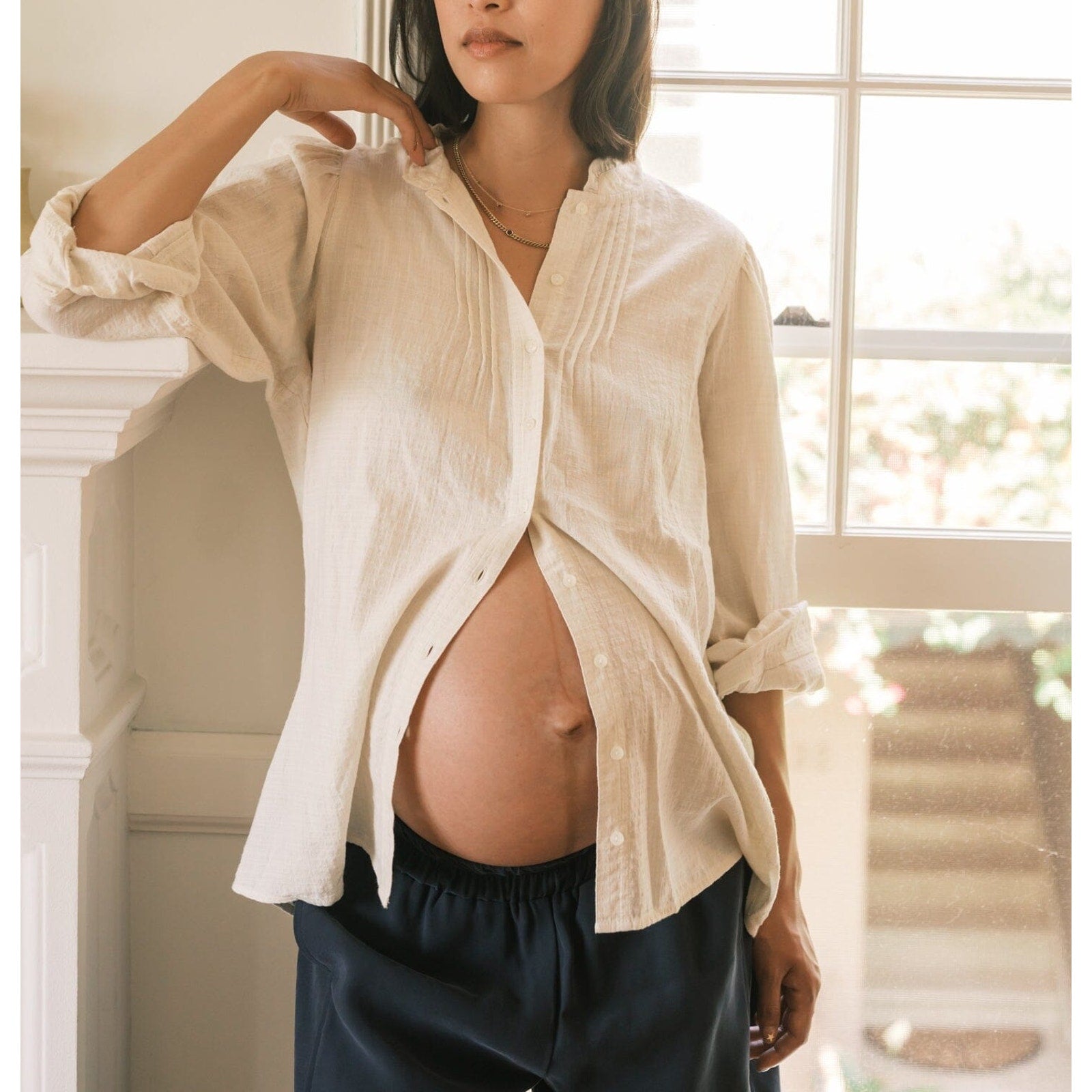 Hatch 'The Sydney' Ivory Cotton Top Size 1