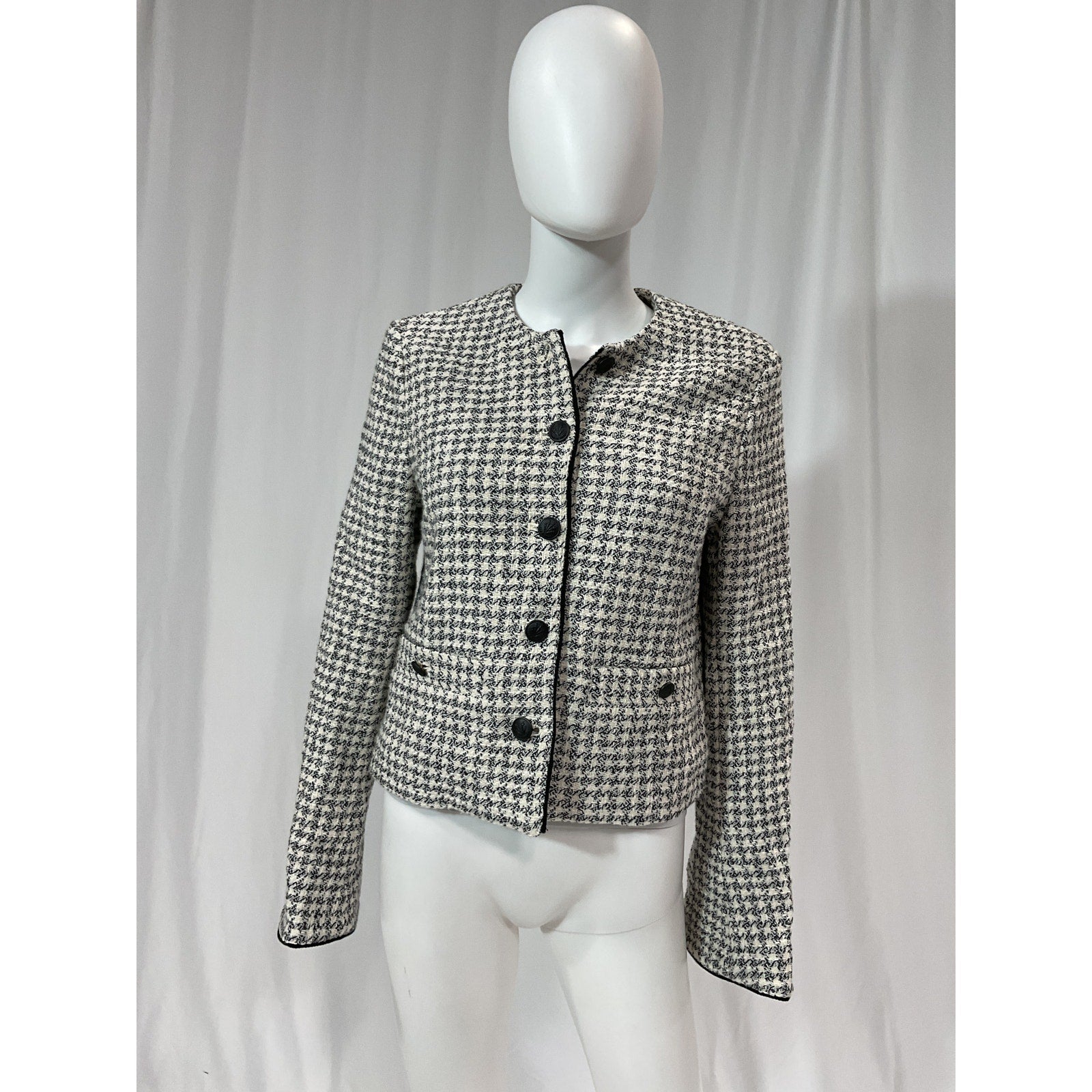 Rag & Bone 'Carmen' White Cotton Jacket Size 8 - NWT