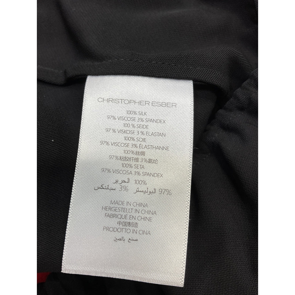 Christopher Esber 'Semblance' Black Silk Tulle Cami Top Size 6