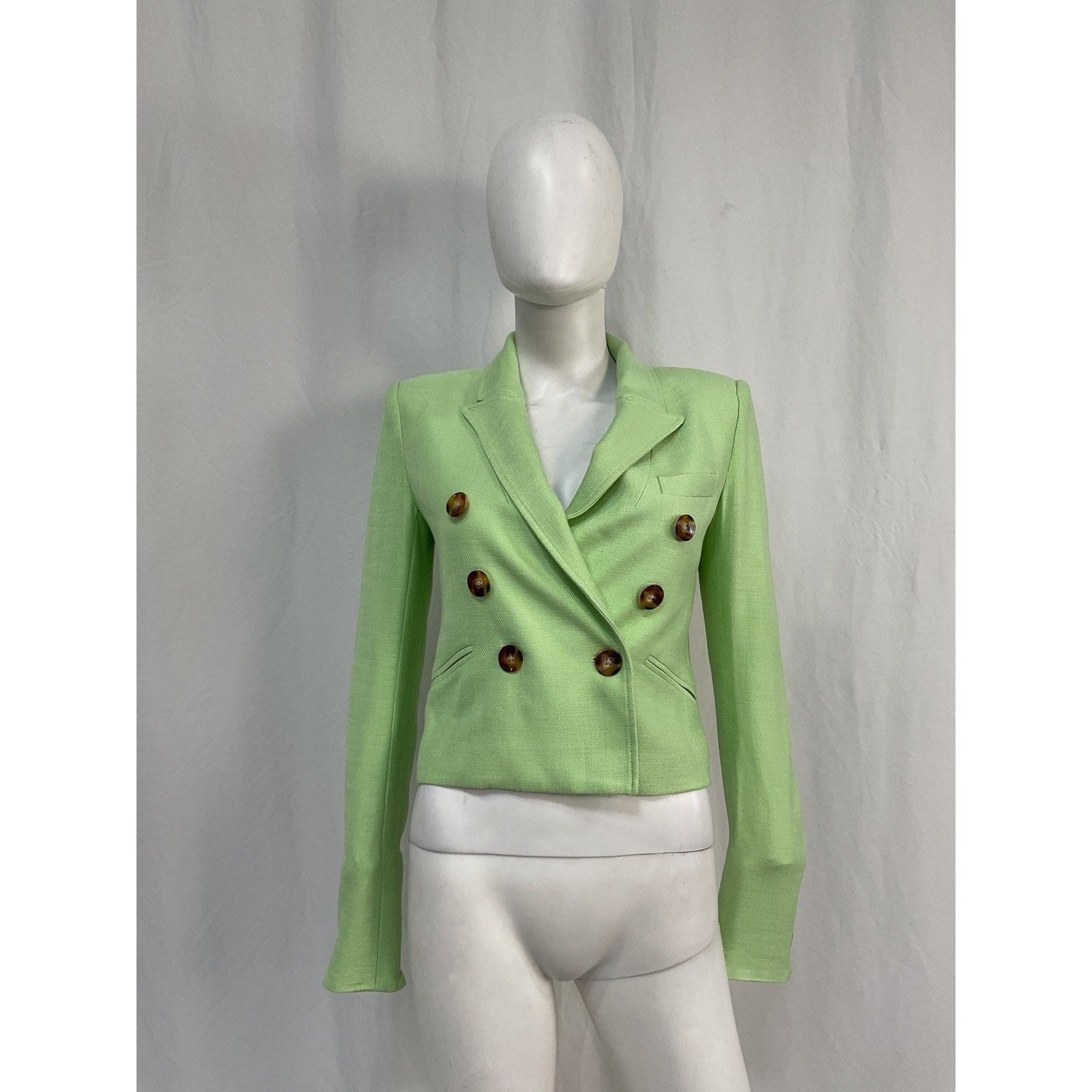 Veronica Beard 'Nevis' Green Viscose Dickey Jacket Size 0