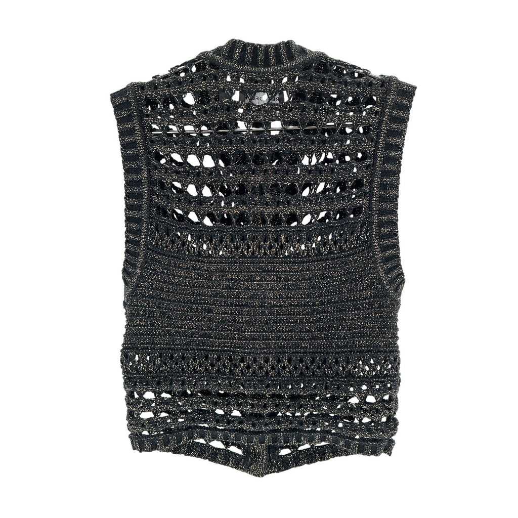 Retrofete 'Delma' Black Cotton Top Size XS