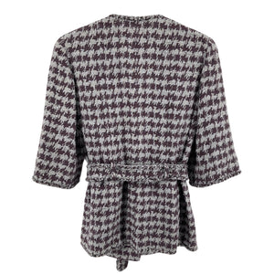 Chanel Tweed Pattern Gray Jacket Size FR 38 / US 6