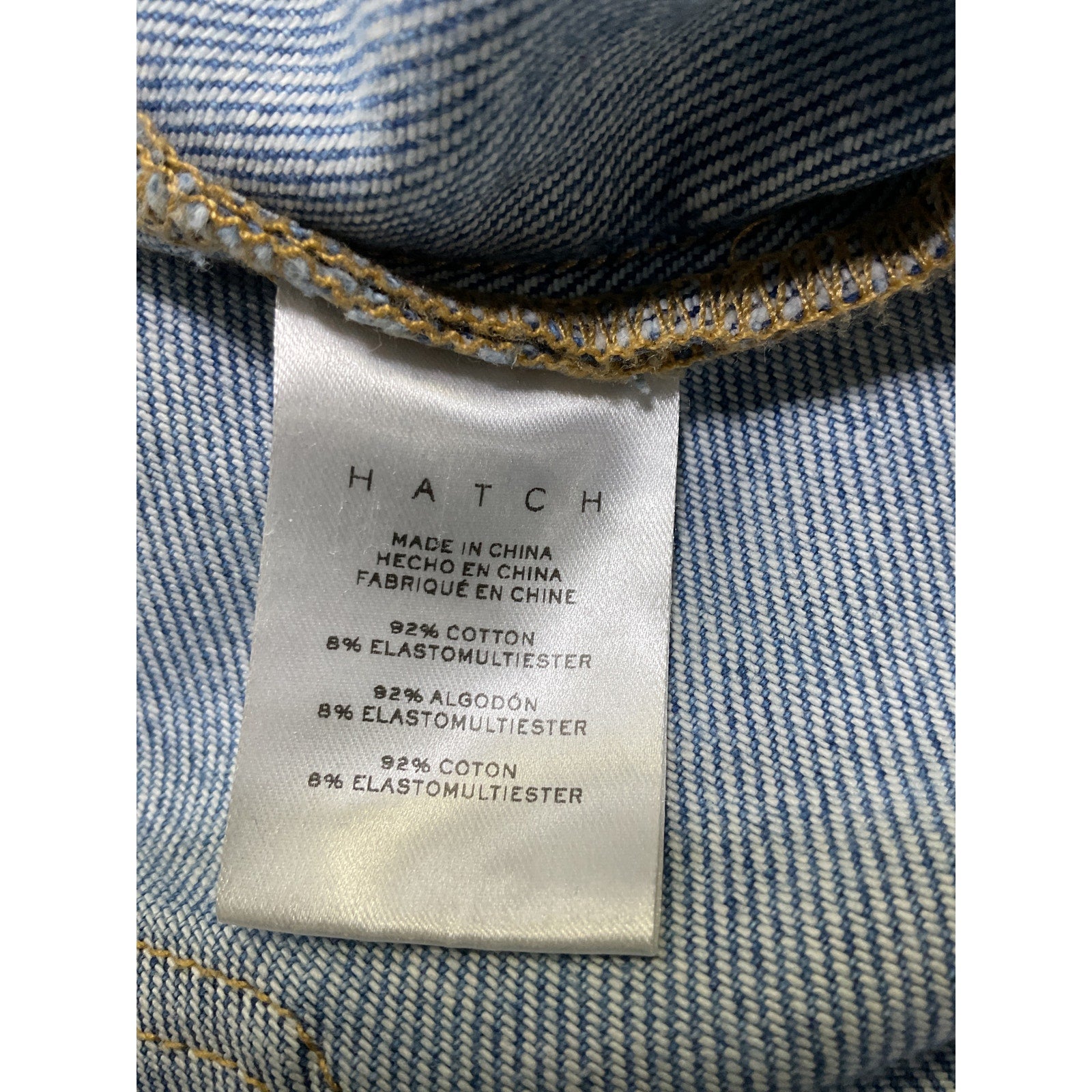 Hatch 'The Crop' Blue Maternity Denim Jean Size 26