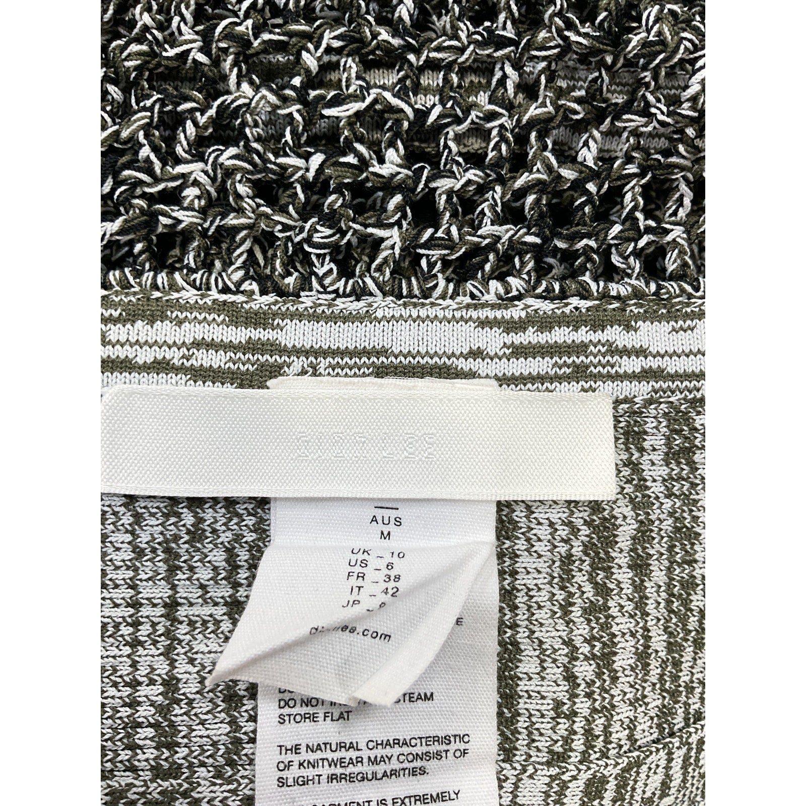 Dion Lee 'Stirrup' Black Viscose Crochet Mini Dress Size M