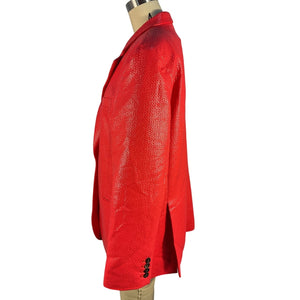 Diotima Oversized Red Hibiscus Blazer Size 3