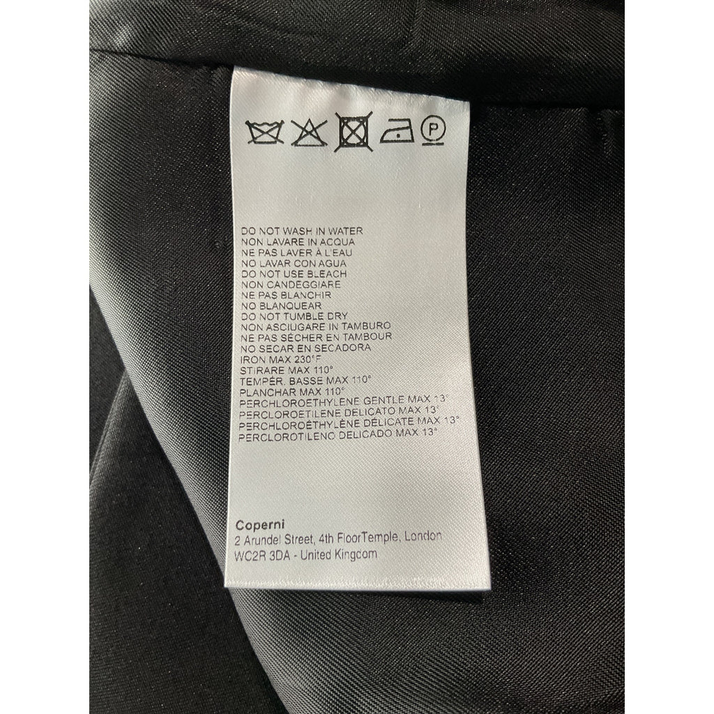 Coperni Double Breasted Black Polyester Tailored Jacket Size S