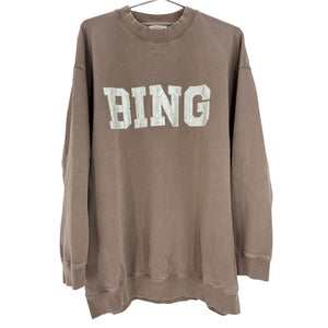 Anine Bing Collegiate Tan Tyler Sweatshirt Size L
