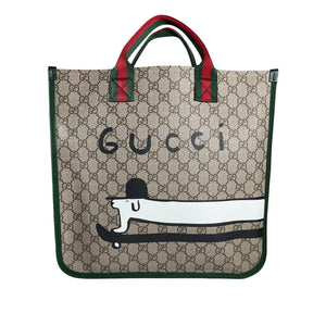 Gucci Children's Beige Printed Gg Tote Bag