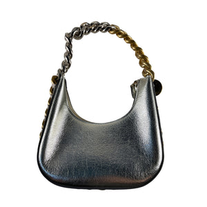 Stella Mccartney Sleek Silver Frayme Shoulder Bag