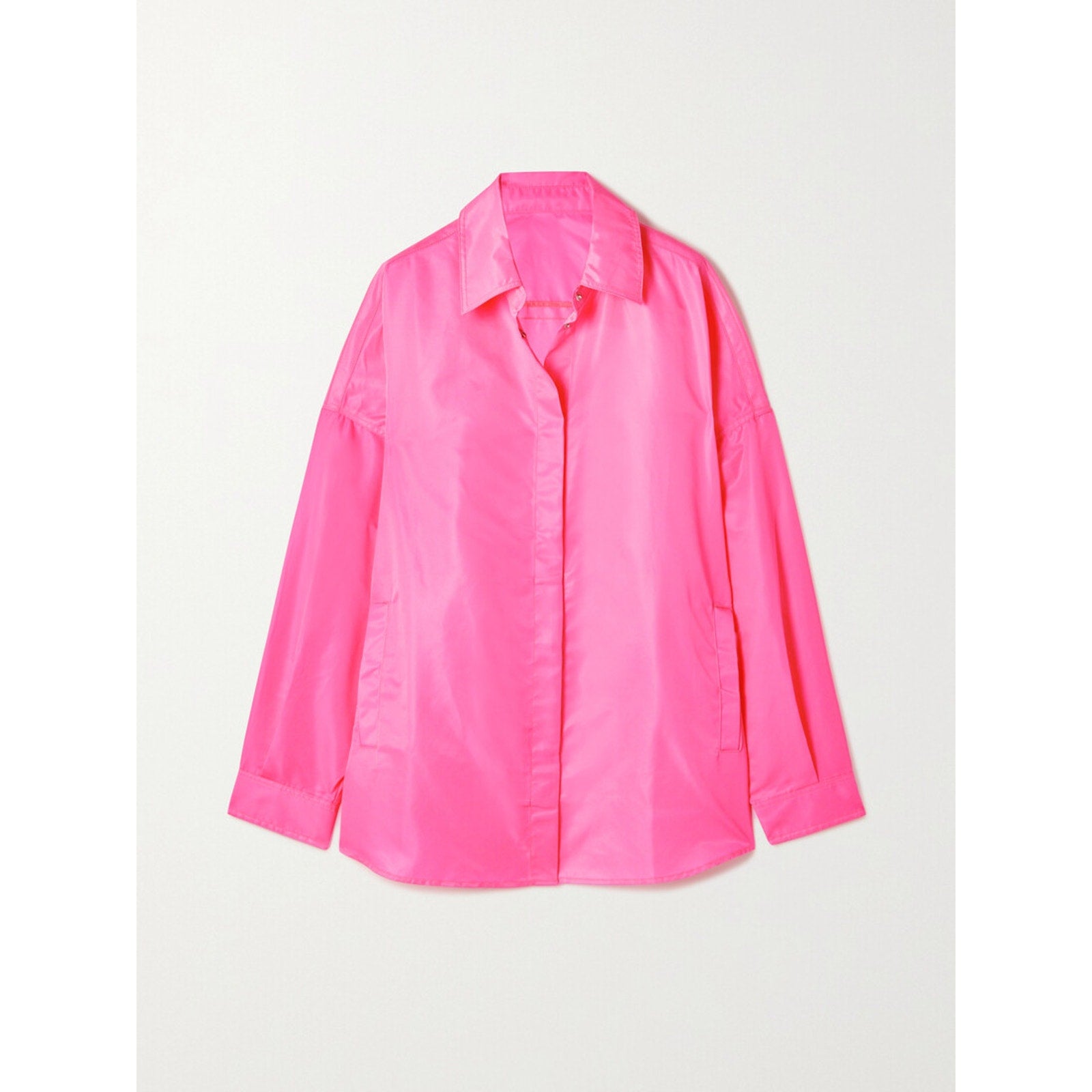 The Frankie Shop 'Perla' Pink Polyester Oversized Woven Shirt Size XS / S