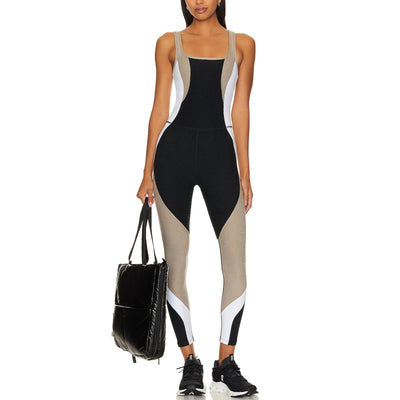 Beyond Yoga Colorblocked Multicolor Spacedye Outlines Jumpsuit Size S / P