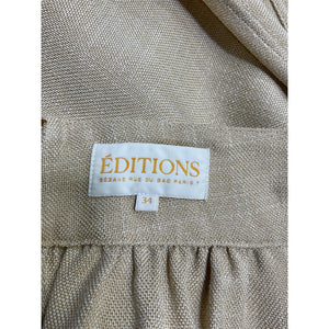 Sézane 'Sophie' Beige Viscose Skirt Size 34