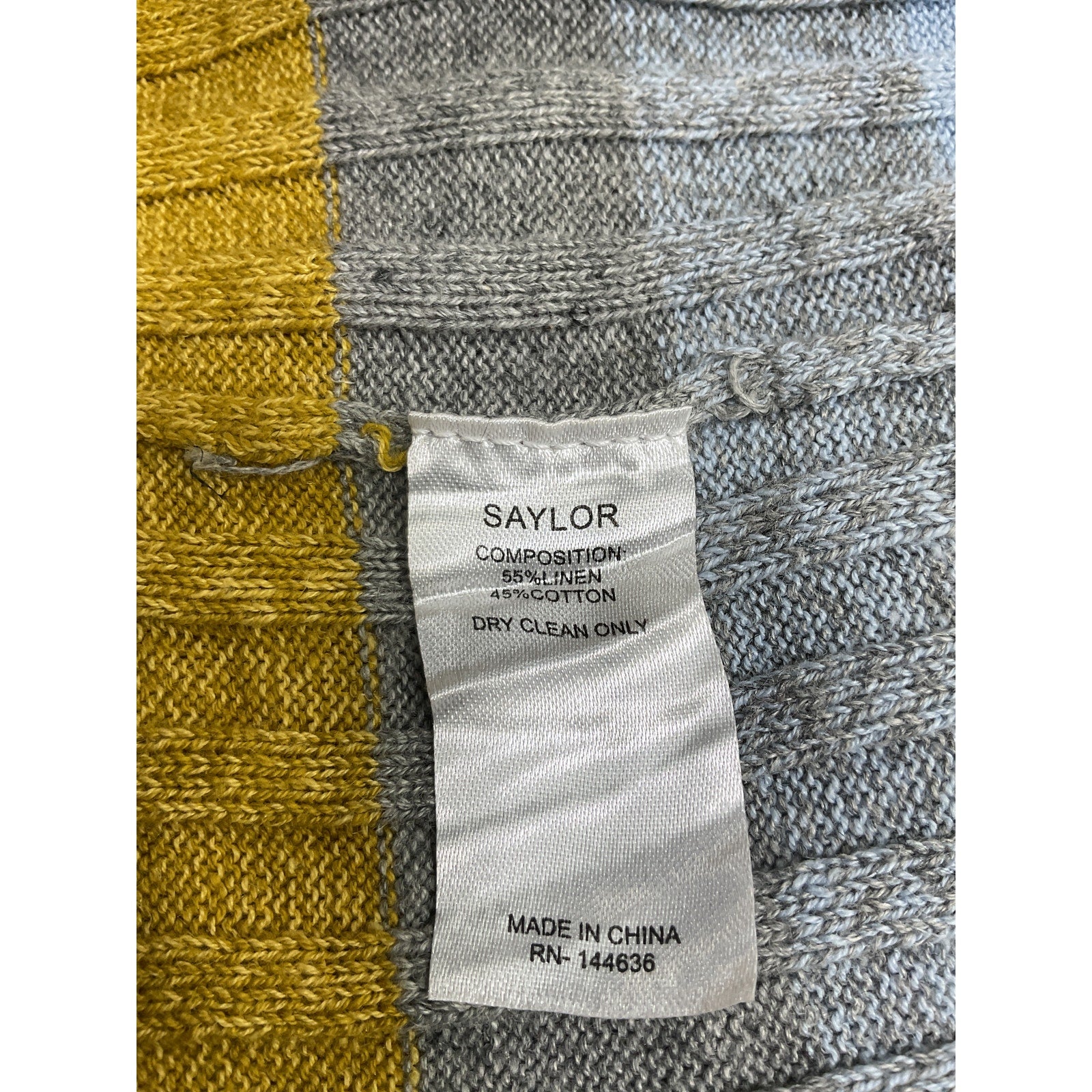 Saylor 'Kiara' Yellow Linen Top & Shorts Set Size S