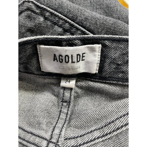 Agolde '90's' Black Mid Rise Loose Denim Jean Size 23