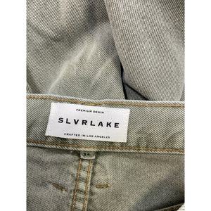 Slvrlake 'Grace' Green Cotton Double Yoke Denim Jean Size 24