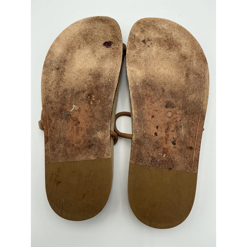Emme Parsons 'Bari' Brown Leather Sandals Size 11