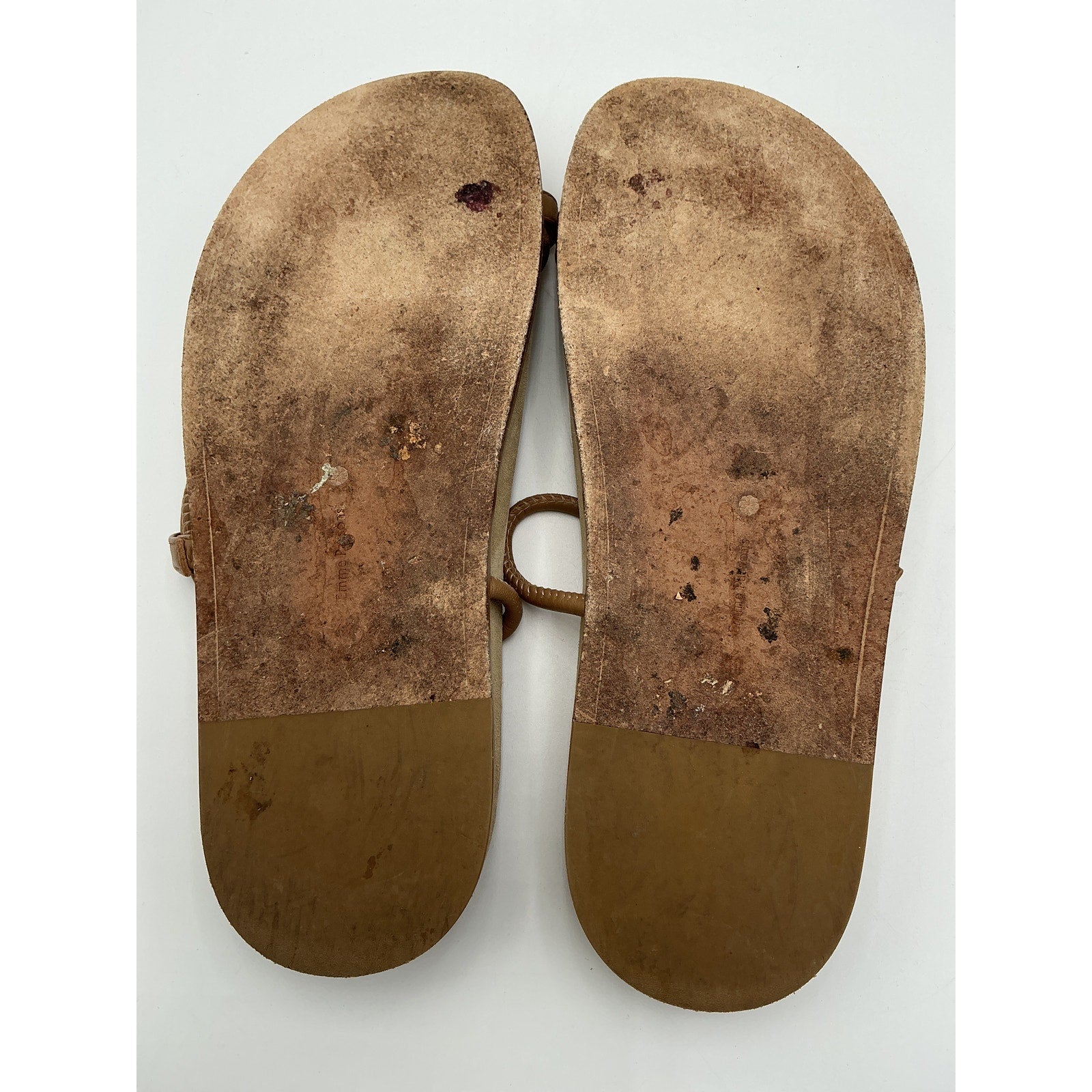 Emme Parsons 'Bari' Brown Leather Sandals Size 11
