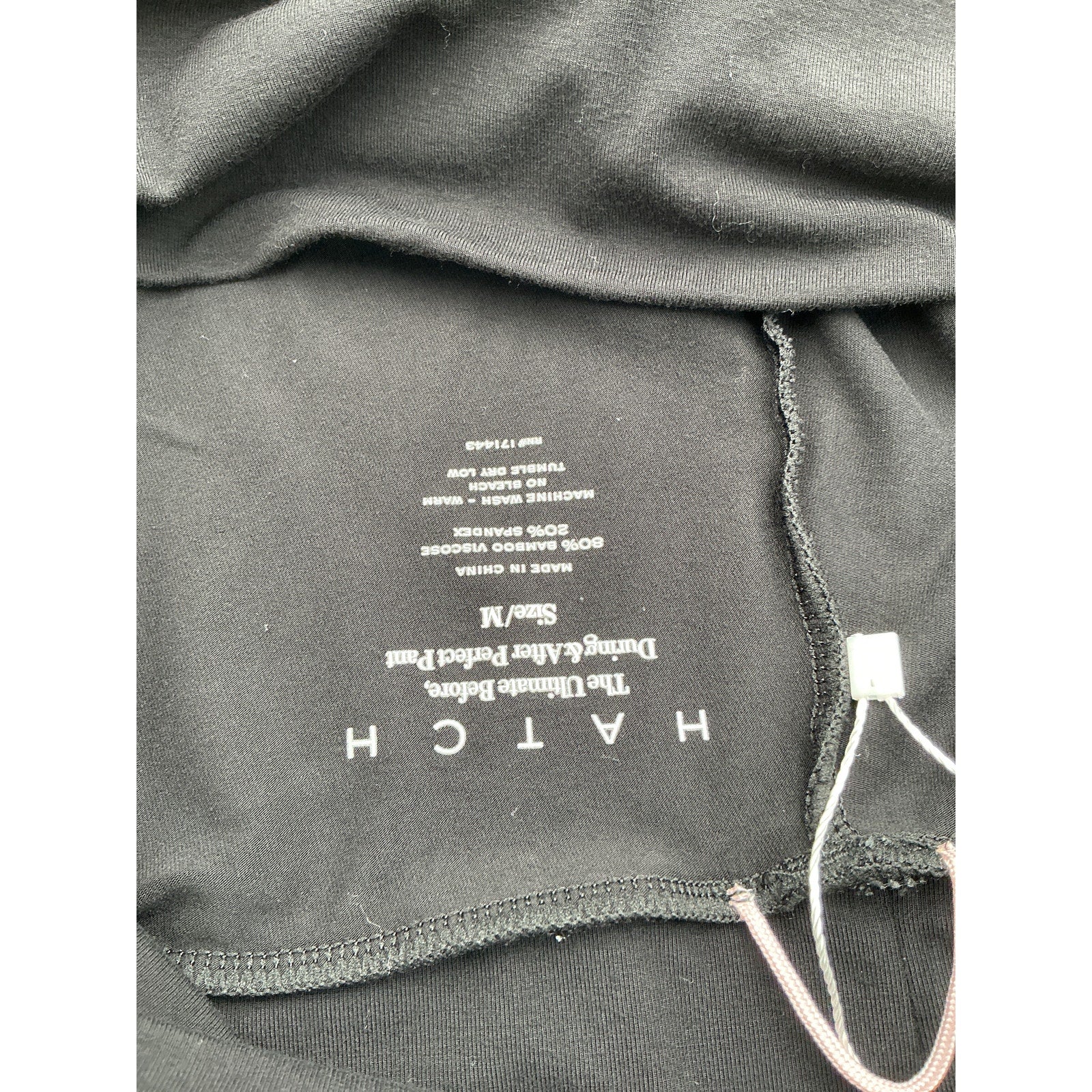 Hatch Black Viscose The Ultimate Before, During & After Perfect Pant Size M