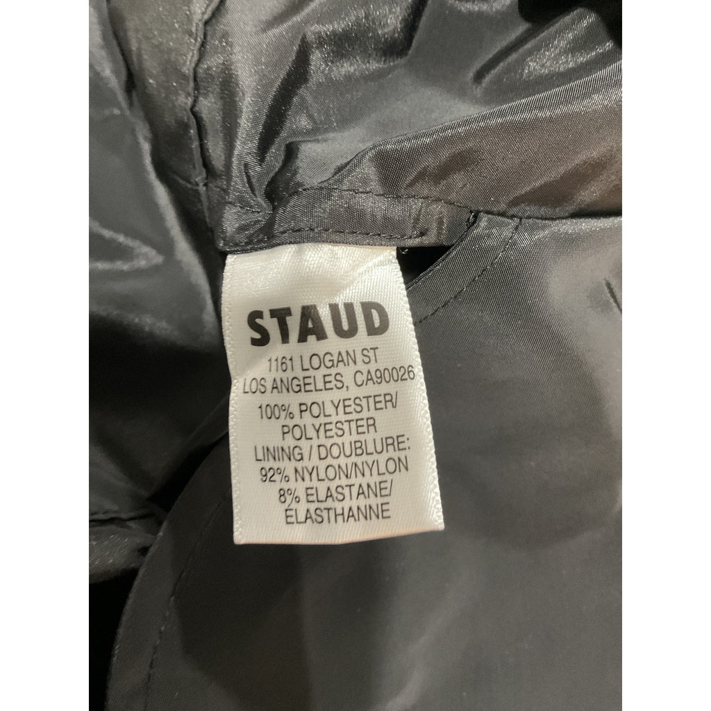 Staud Mini 'Colby' Black Polyester Dress Size S