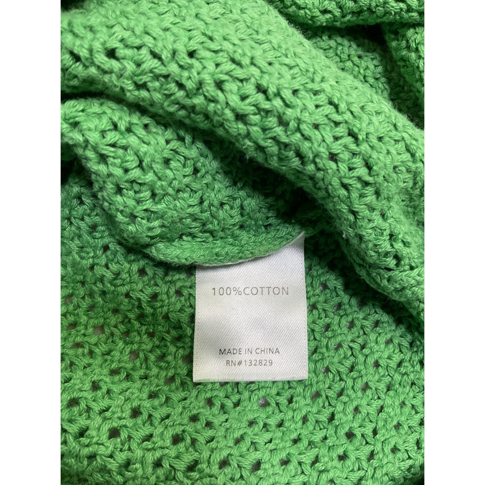 Tularosa 'Maisa' Green Cotton Crochet Mini Dress Size XS