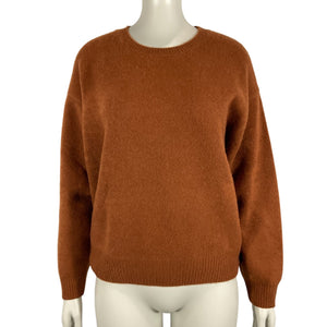 Frame Cashmere Brown Crewneck Sweater Size S