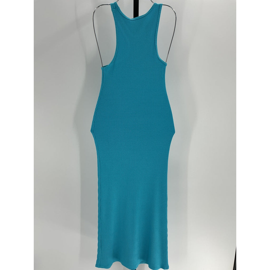 Simon Miller Fine Rib Blue Rayon Mawga Dress Size S