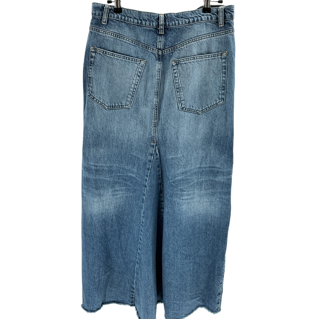 Reformation 'Tazz' Blue Cotton Maxi Denim Skirt Size 30
