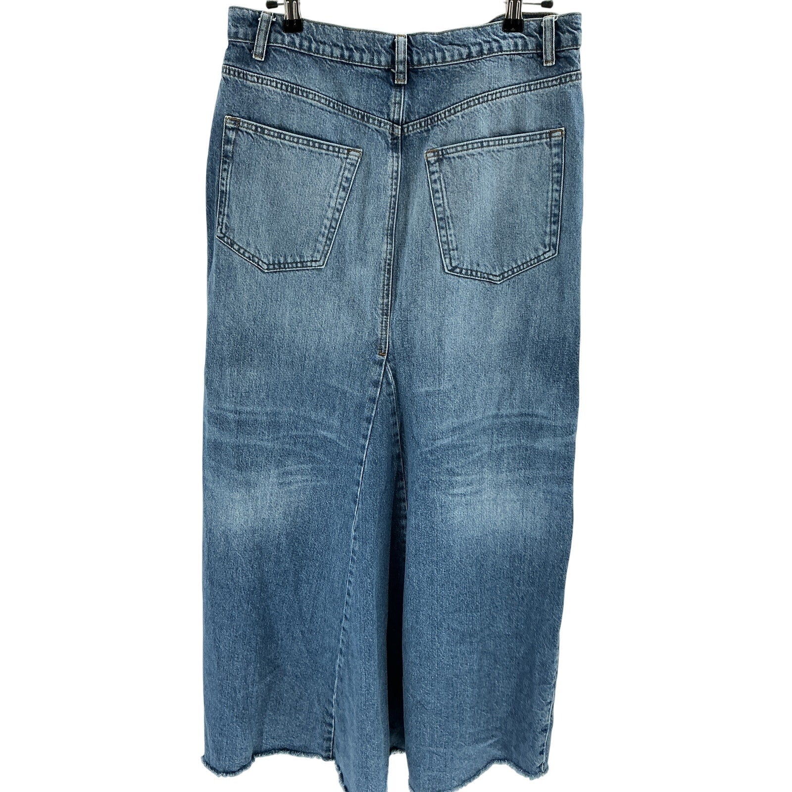 Reformation 'Tazz' Blue Cotton Maxi Denim Skirt Size 30