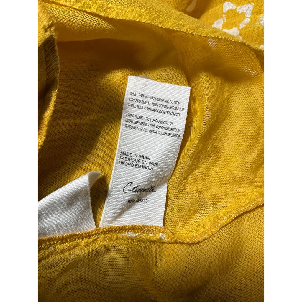 Cleobella 'Zia' Yellow Linen Mini Dress Size M