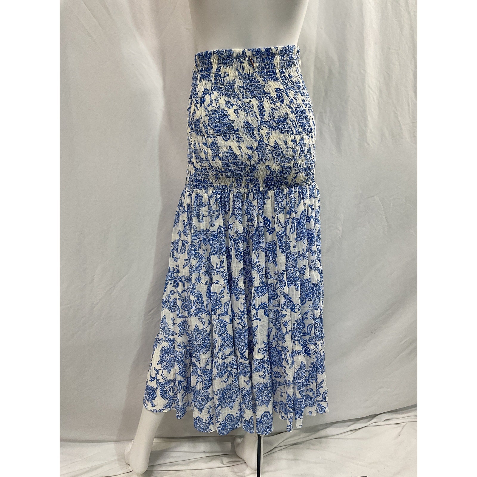 Misa Los Angeles 'Lola' Blue Voile Convertible Skirt Size S