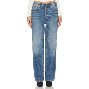 Grlfrnd Classic Blue Bella Low Rise Boyfriend Denim Jeans Size 23