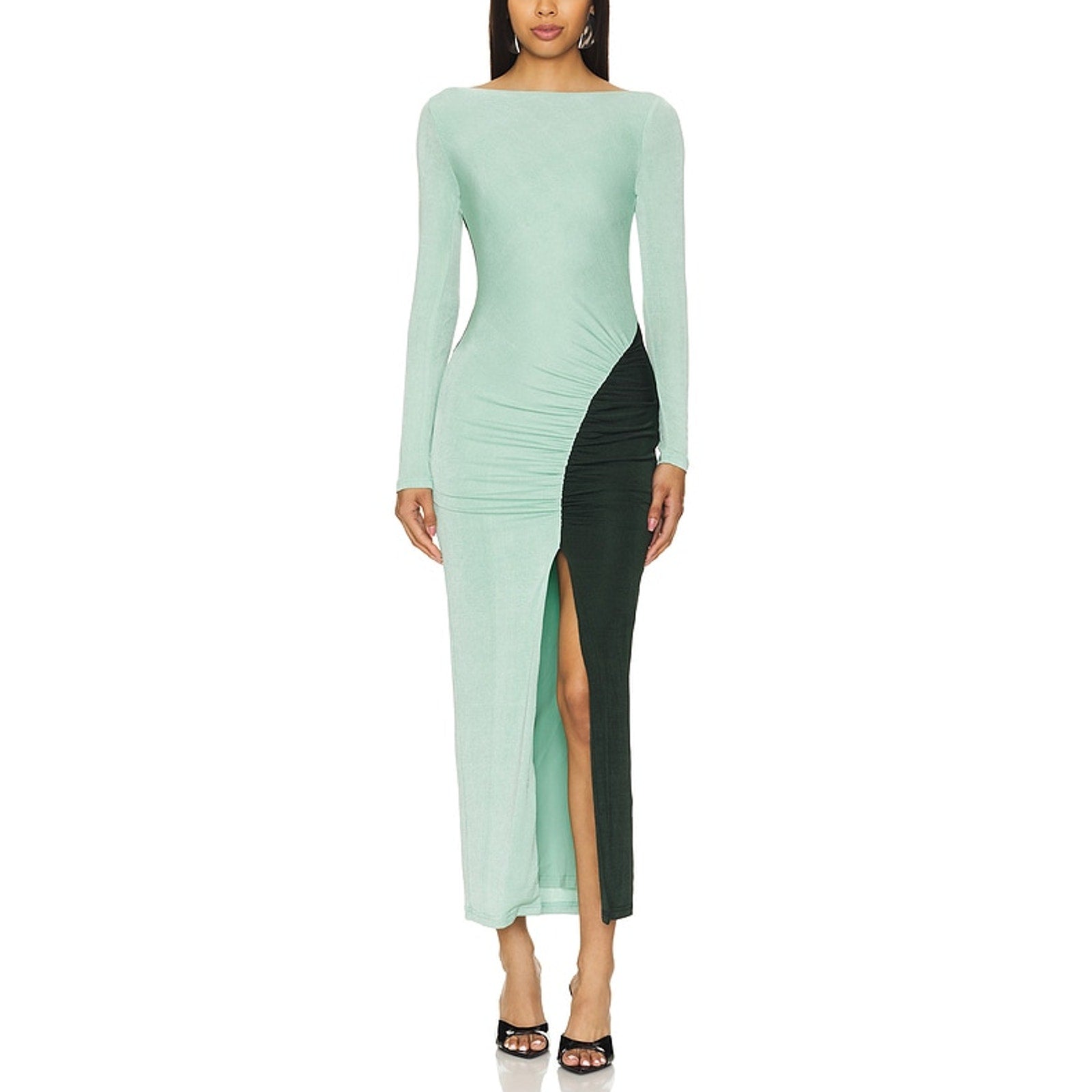 Significant Other 'Caitlin' Green Polyester Maxi Dress Size 4 - NWT