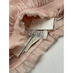 Zimmermann Postcard Pink Silk & Linen Flip Skirt Size 8 - NWT