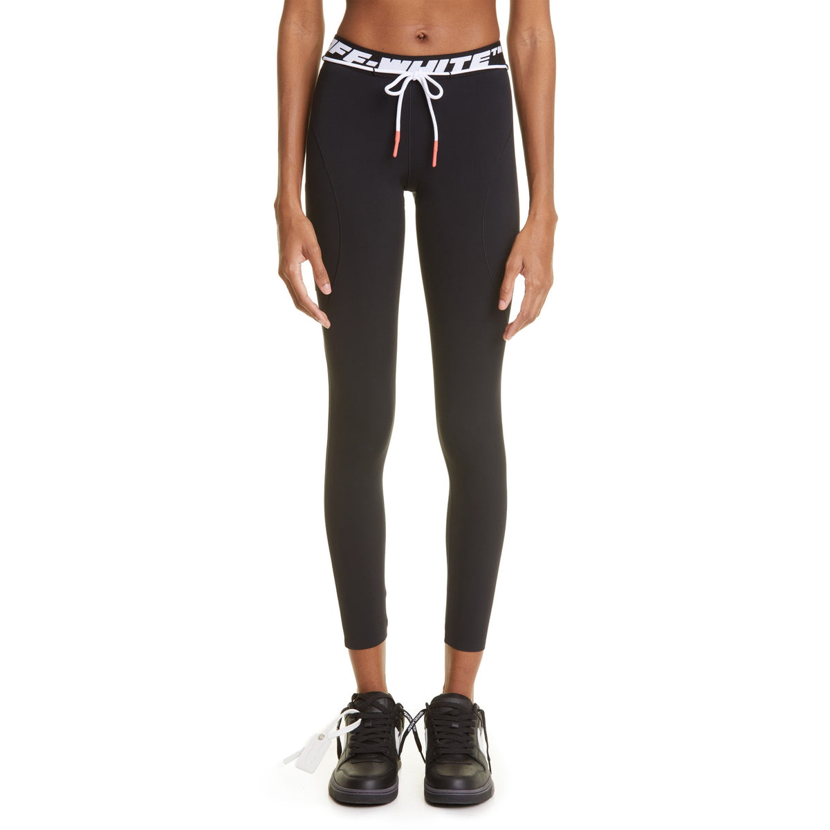 Off-White Athletic Black Logo Band Leggings Size Size 4 US / 38 IT